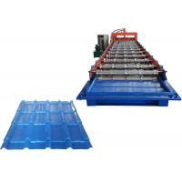 Quality Iron Sheet Arc Glazed Tile Roll Forming Machine Leak Frame Load Bearing 4.6T for sale