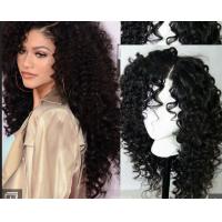 Quality Brazilian Curly Swiss Human Hair Full Lace Wigs For Black Women With Baby Hair for sale
