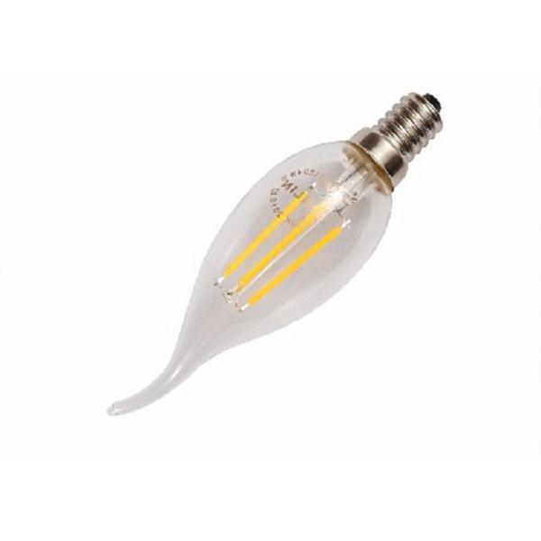 Quality 200 Lumen C35 Filament LED Light Bulbs With Tail 2W Hotel 35 X 101 Uniform Light for sale