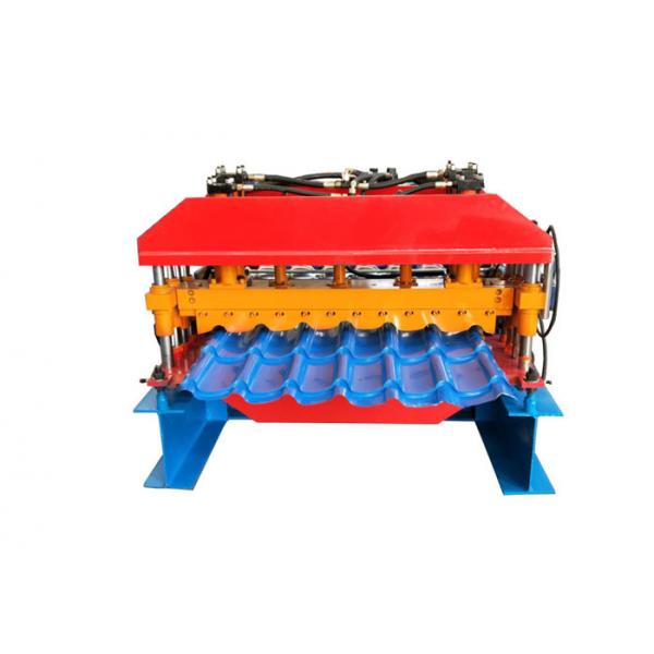 Quality Colorful Steel Profile Roll Forming Machine , Glazed Tile Machine For House for sale