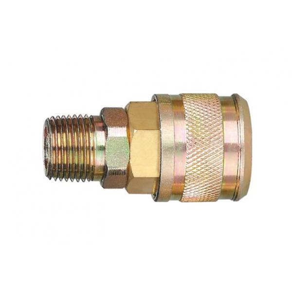 Quality Single Shut Off Pneumatic Air Connectors , Durable Steel Pneumatic Quick for sale