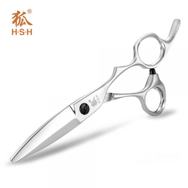 Quality 6.0 Inch Stainless Steel Engraved Barber Scissors Brushed Matte Surface for sale