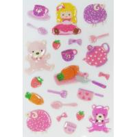 Quality Kawaii Girl Toy Japanese Puffy Stickers For Kids ODM OEM / ODM Available for sale