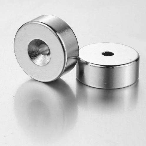 Quality Custom Round Countersunk N54 Neodymium Disc Magnets With Hole for sale