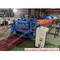 Quality Metal Roof Tile Roll Forming Machine 45# Steel Roller Material for sale