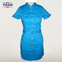 China New design pictures office straight blue dress fashion women clothing bulk wholesale dresses for ladies factory