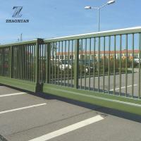China Modern Automatic Steel Fence Gate with PVC Coated Surface Treatment factory