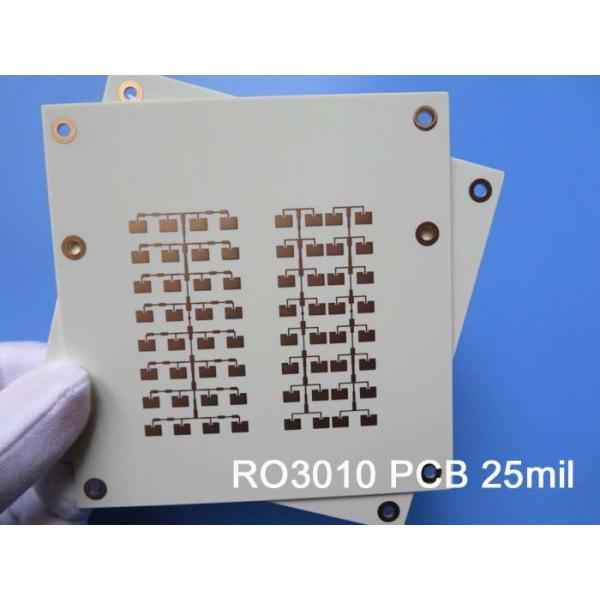 Quality RO3010 25mil 0.635mm Microwave PCB Board LPSM Solder Mask for sale
