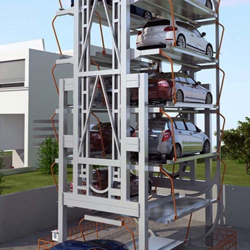 Quality 20 Sedans Vertical Rotary Parking System 6 Levels Auto Stacker Car Lift for sale