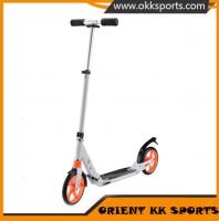China HOT 200mm pu big wheel adult kick scooter, pro scooter, folding foot scooter factory