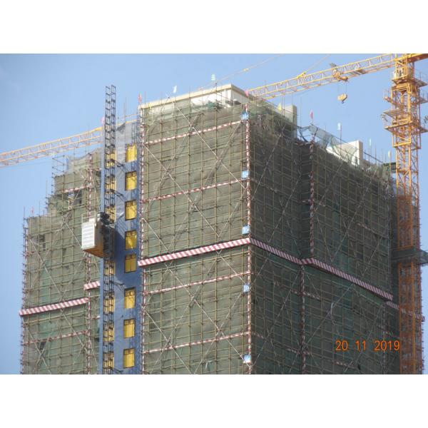 Quality Construction Site 2000KG Cage Rack & Pinion Man Material Hoist for sale