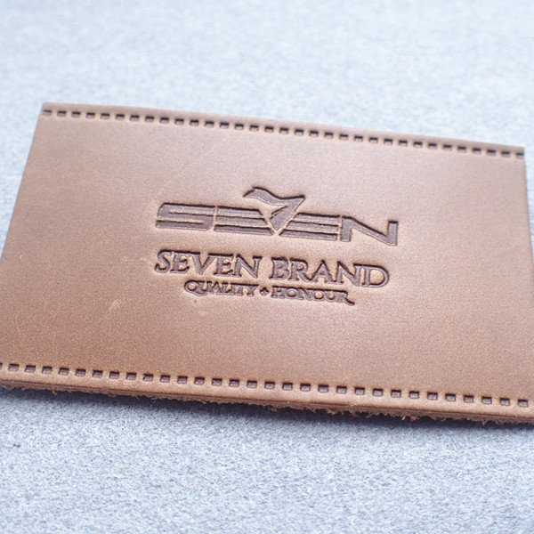 Quality Heat Press Embossed Leather Patches for sale