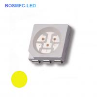 China 5050 SMD LED Yellow light emitting diode Amber led chip  for license plate led lamp factory