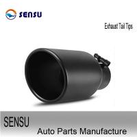 china Carbon Fiber Glossy Exhausts Parts 175mm 2.5 Inlet 3.5 Outlet Exhaust Tip