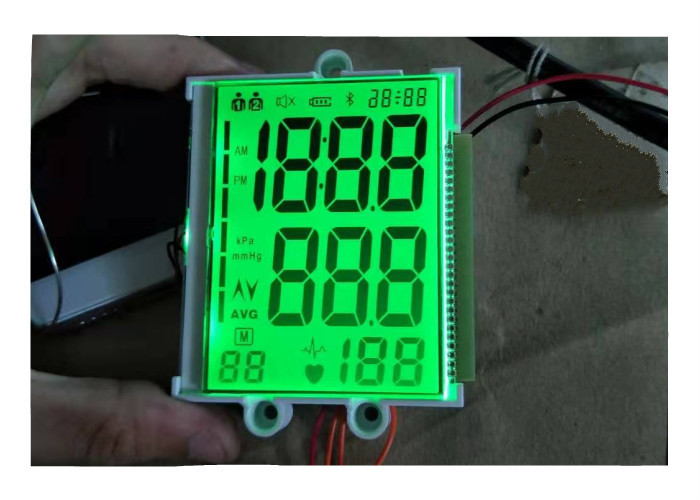China Custom LCD Positive 4 Digit Segment TN Lcd Panel Display For Sphygmomanometer for sale