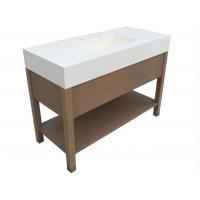 China Stand Alone Modern Bathroom Vanity Cabinets Plywood With Solid Wood factory