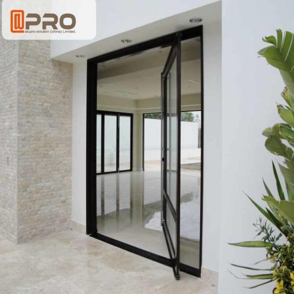 Quality Floor Spring Aluminum Pivot Doors For Interior House Customized Size Front pivot for sale