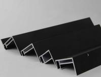 China Black Anodized Solar Panel Aluminum Frame / Aluminium Ground Mounted Solar Panel Frames factory