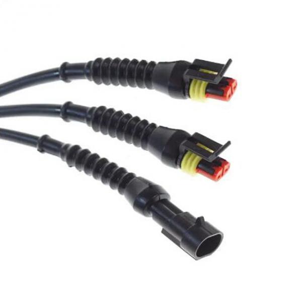 Quality Customized Black PVC Material Waterproof Connector Wrapped In Super Sealed Cable for sale