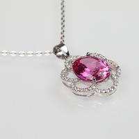 Quality 2040 Degree Sapphire Pendant Necklace for sale