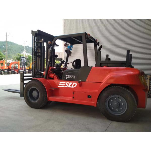 Quality FD120 3000mm Mast lifting 12000kgs 12 Ton Heavy Fork Lift Truck for sale