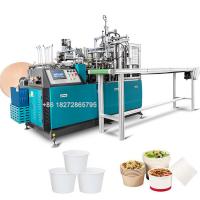 Quality 70 speed Automatic Paper bowl making machine with cup lid cover for sale