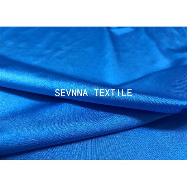 Quality Blue Quick Drying Recycled Swimwear Fabric 152CM Width 340GSM Weight for sale