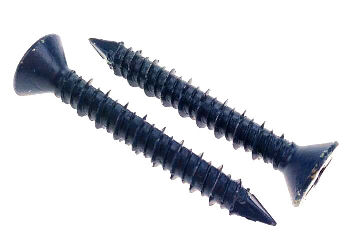 China Flat Head Hi-low Thread Screws Blue Dacromet for Masonry 7.5 mm Square Cone Point factory
