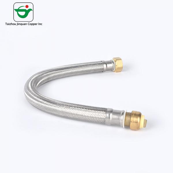 Quality EN1254-6 Standard 3/4''X3/4" FIP 24" Flexible Brass Hose for sale