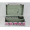 China Custom Pink Aluminum Hard Carrying Case For Electronic Cable Tools Size 360 * 240 * 100mm factory