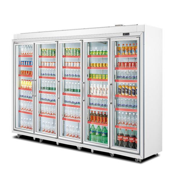 Quality Beverage Supermarket Commercial Upright Display Freezer for sale