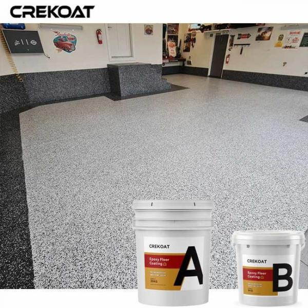 Quality Durable Epoxy Flake Floor Coating For Hospitals Airplane Hangars for sale