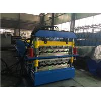 Quality 2 Layer Glazed Tile Roll Forming Machine With 5 Ton Manual Decoiler for sale