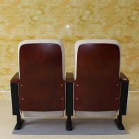 china Collapsible 2 Seater Cinema Hall Chairs Anti Electrostatic Medium Hardness