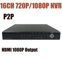 China 1080P 720P Recording 16CH CCTV NVR for IP Camera Onvif P2P Cloud Support 2*4TB HDD Onvif H.264 Network Video Recorder for sale