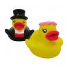 China Bride And Groom Wedding Baby Rubber Duck Phthalates Free PVC With Hand Painting factory