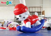 China Multifunction Tarpaulin 1.6x0.7x1.6mH Inflatable Rocking Horses For Kids factory
