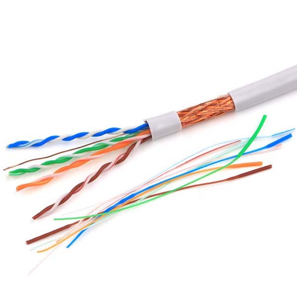 Quality CAT5e SFTP Bare Copper Conductor Ethernet Cable 4 Pairs Conductor for sale