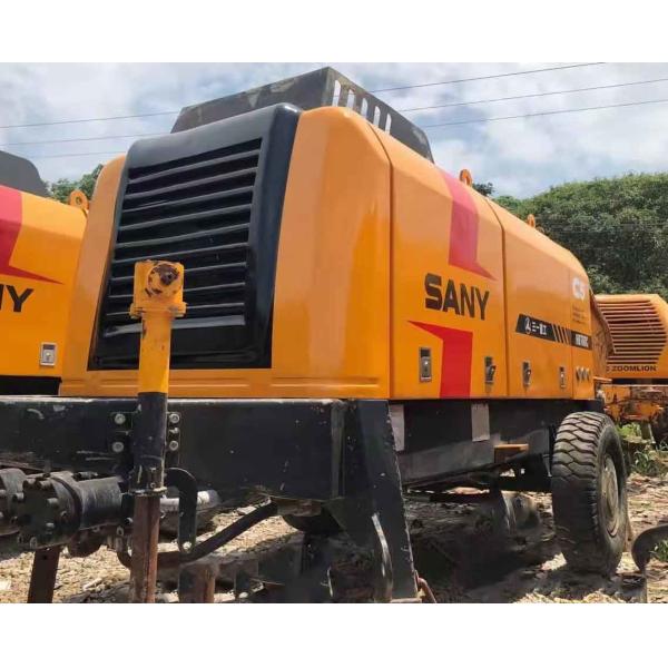 Quality Electric Used Concrete Trailer Pump Sany HBT6013 90KW Rated Power for sale