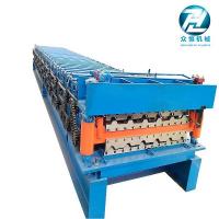China Corrugated Iron Sheet Metal Roof Roll Forming Machine With High Capacity factory
