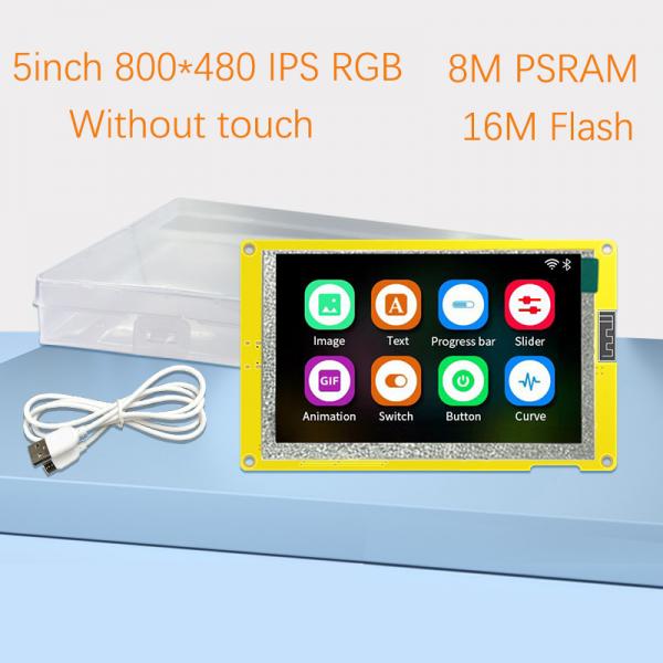 Quality Resistance Touch ESP32 Display Module 5.0" 800x480 ESP32 Tft Lcd Spi WIFI for sale