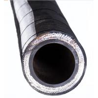 China 3 8 Inch Spiral Hydraulic Rubber Hose Flexible Wire Braided Rubber Hose Large Caliber factory