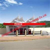 China Prefabricated Space Frame Steel Membrane Structural Gas Station Construction factory