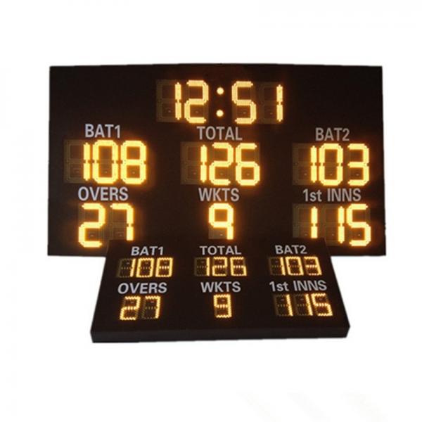 Quality Customized Controller 12inch LED Cricket Scoreboard With Waterproof Cabinet for sale