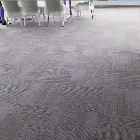 China Airport Square Modular Carpet Tiles PVC Bitumen Backed factory