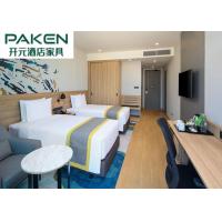 China Holiday Inn Hotel Room Ashtree Veneer Furniture Minimalist Straight Line Customizable Color factory