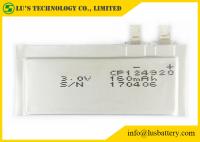 China CP124920 160mAh 3.0V Ultra Thin Battery For Remote Monitoring Systems factory