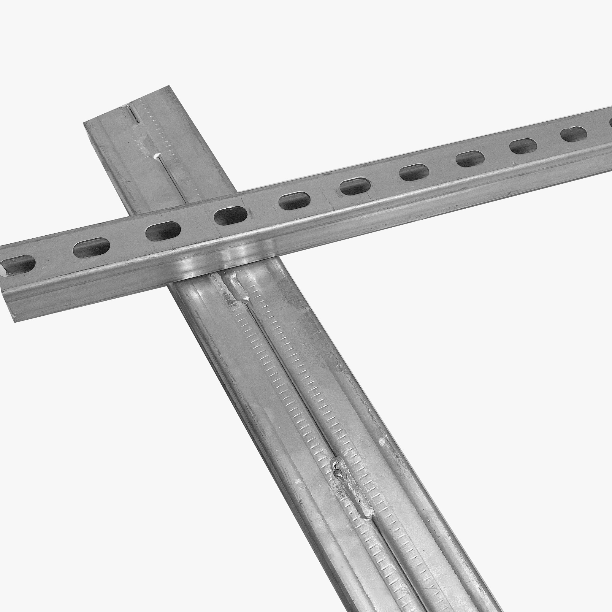 China 41×41mm Standard C Channel Steel Hot Dip Galvanized Strut Channel Slotted factory
