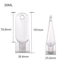 China Screw Cap PET PETG Hook 30ML Plastic Hand Sanitizer Bottle factory