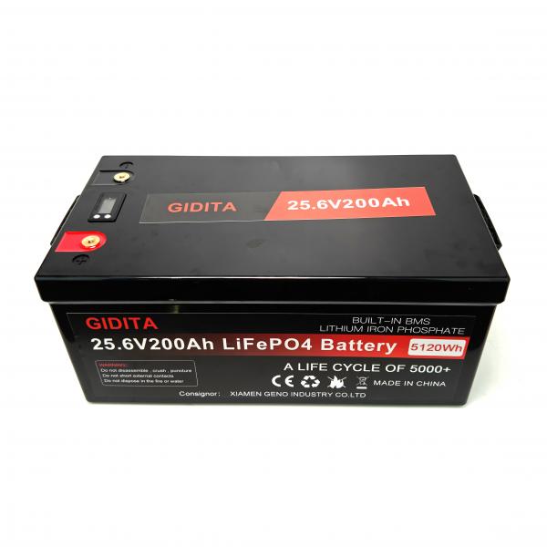 Quality 25.6V 200Ah LiFePO4 Solar Power System Battery Long Service Life for sale